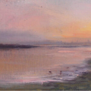 Pintura al óleo "Estero de Punta Banda" de Daniel Castro