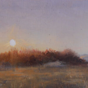 Pintura al óleo "Hora dorada" de Daniel Castro