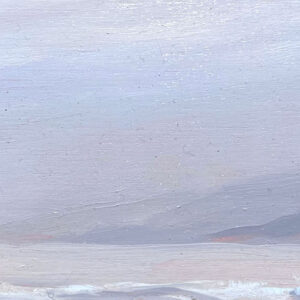 Pintura al óleo "Neblina en la costa" de Daniel Castro