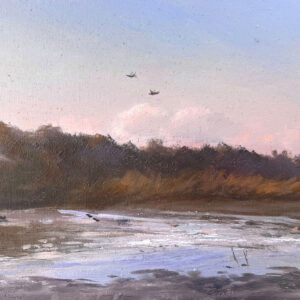 Pintura al óleo "Retorno del ave" de Daniel Castro