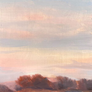 Pintura al óleo "Rosa atardecer" de Daniel Castro